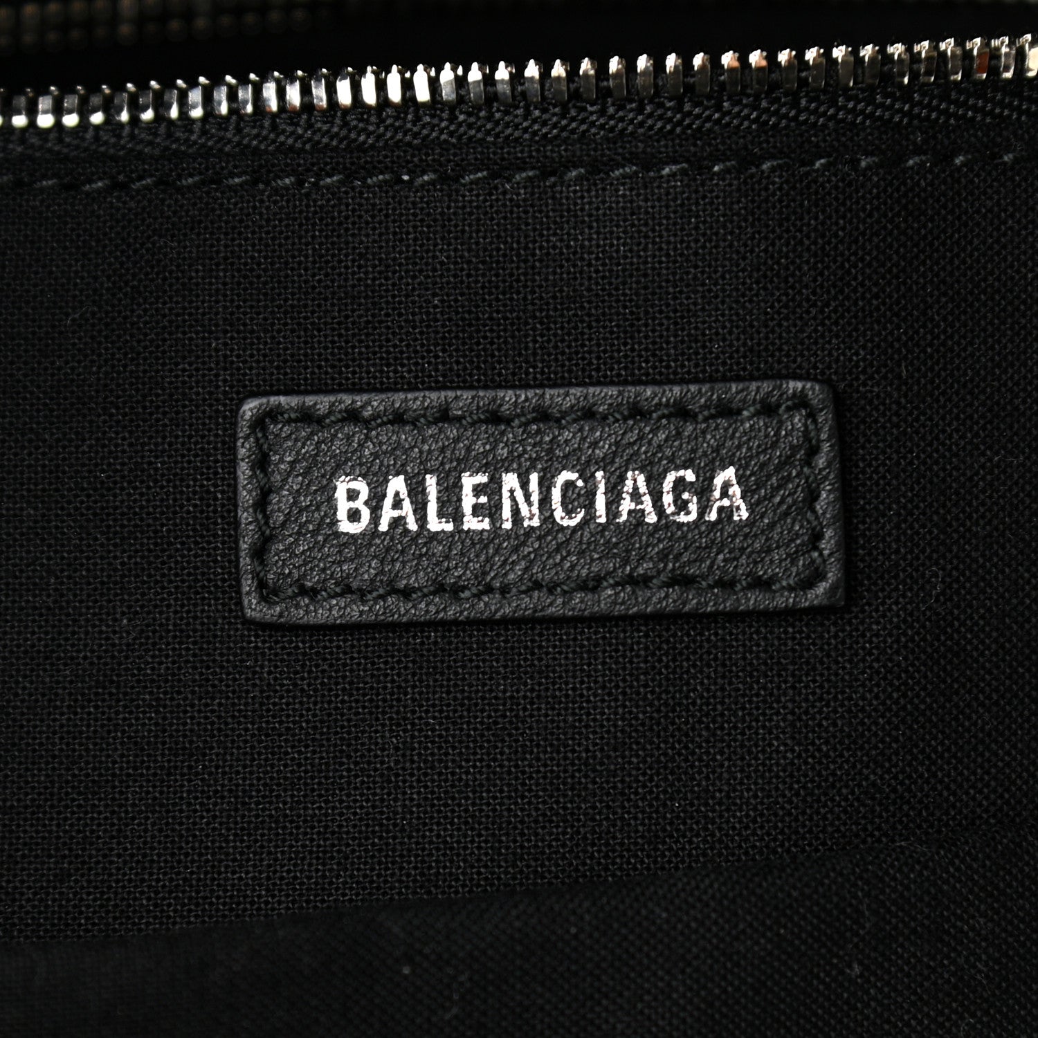 Balenciaga Smooth Calfskin Logo Small Everyday Backpack Black White 6 of 10