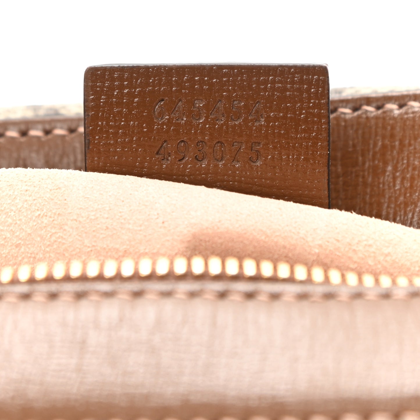 GG Supreme Monogram Small Horsebit 1955 Shoulder Bag Beige Brown Sugar