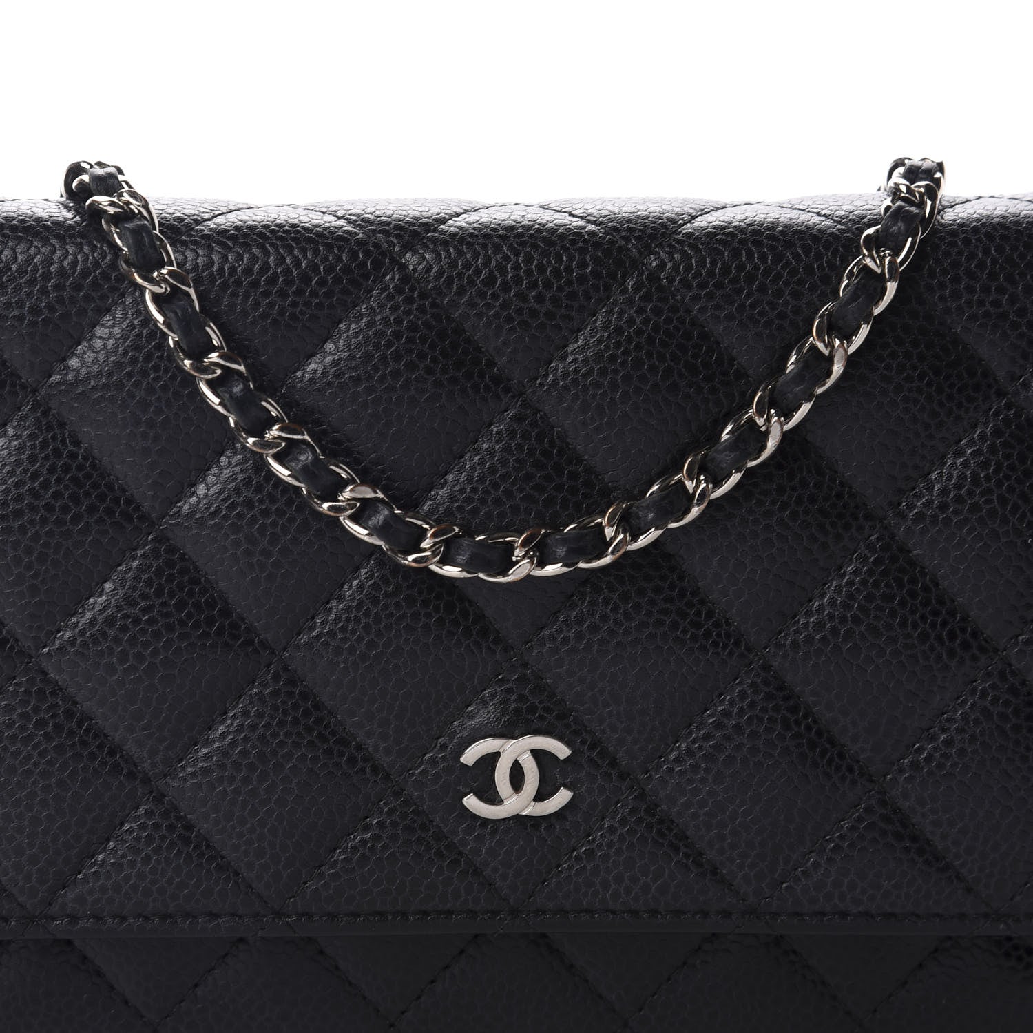 Chanel Caviar Quilted Wallet On Chain WOC Black 11 of 11