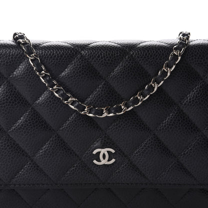 Chanel Caviar Quilted Wallet On Chain WOC Black 11 of 11