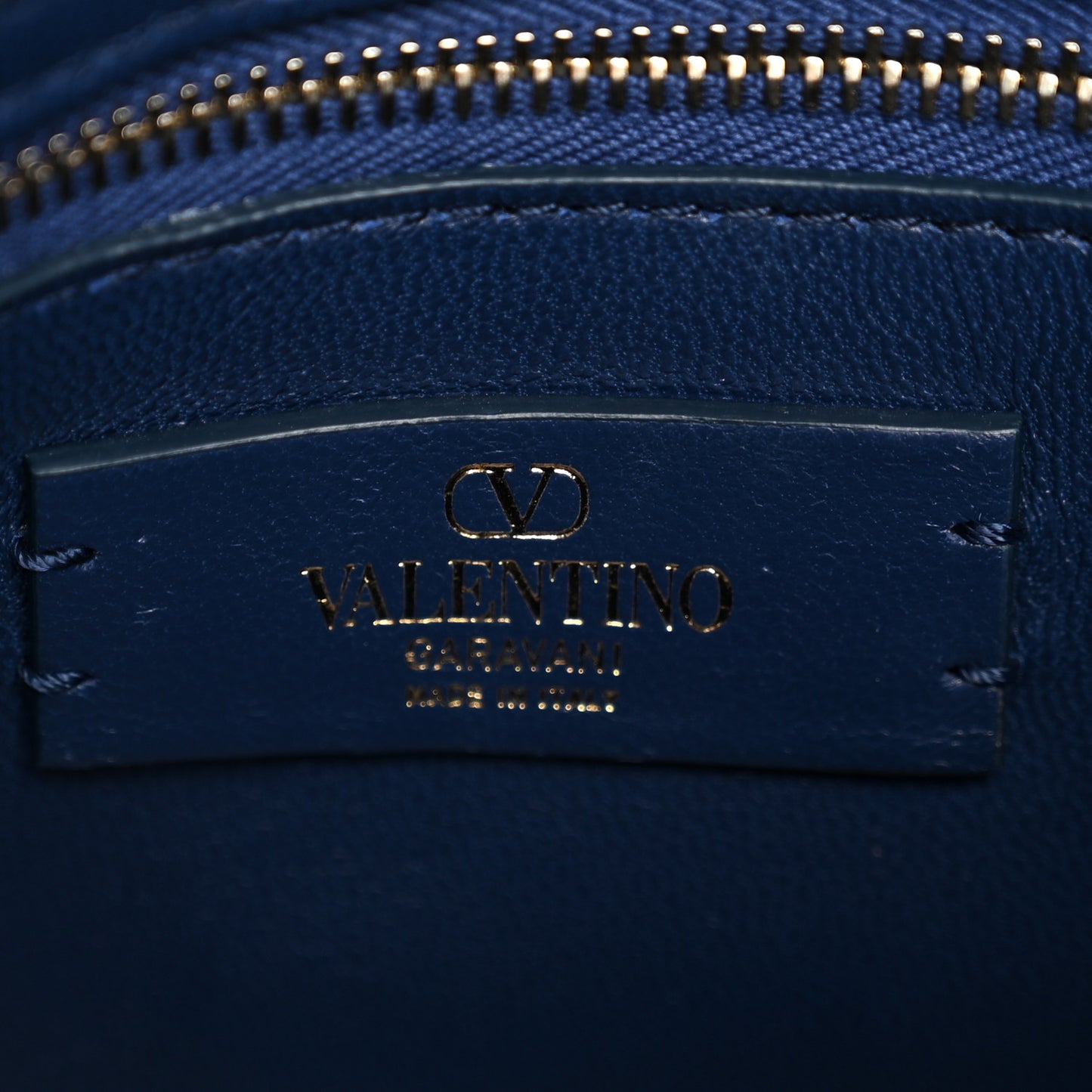 Denim Medium Rockstud Spike Shoulder Bag Denim
