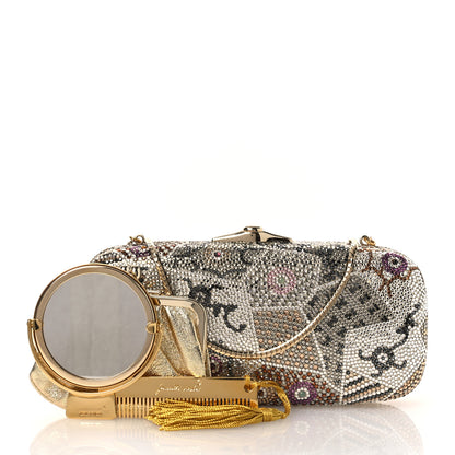 Judith Leiber Crystal Minaudiere Clutch Silver Multicolor 3 of 14