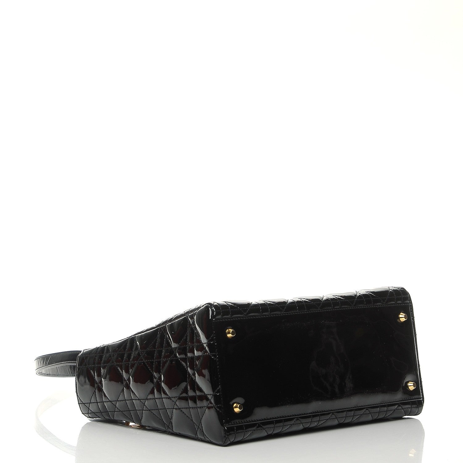 Christian Dior Patent Cannage Medium Lady Dior Black 5 of 13