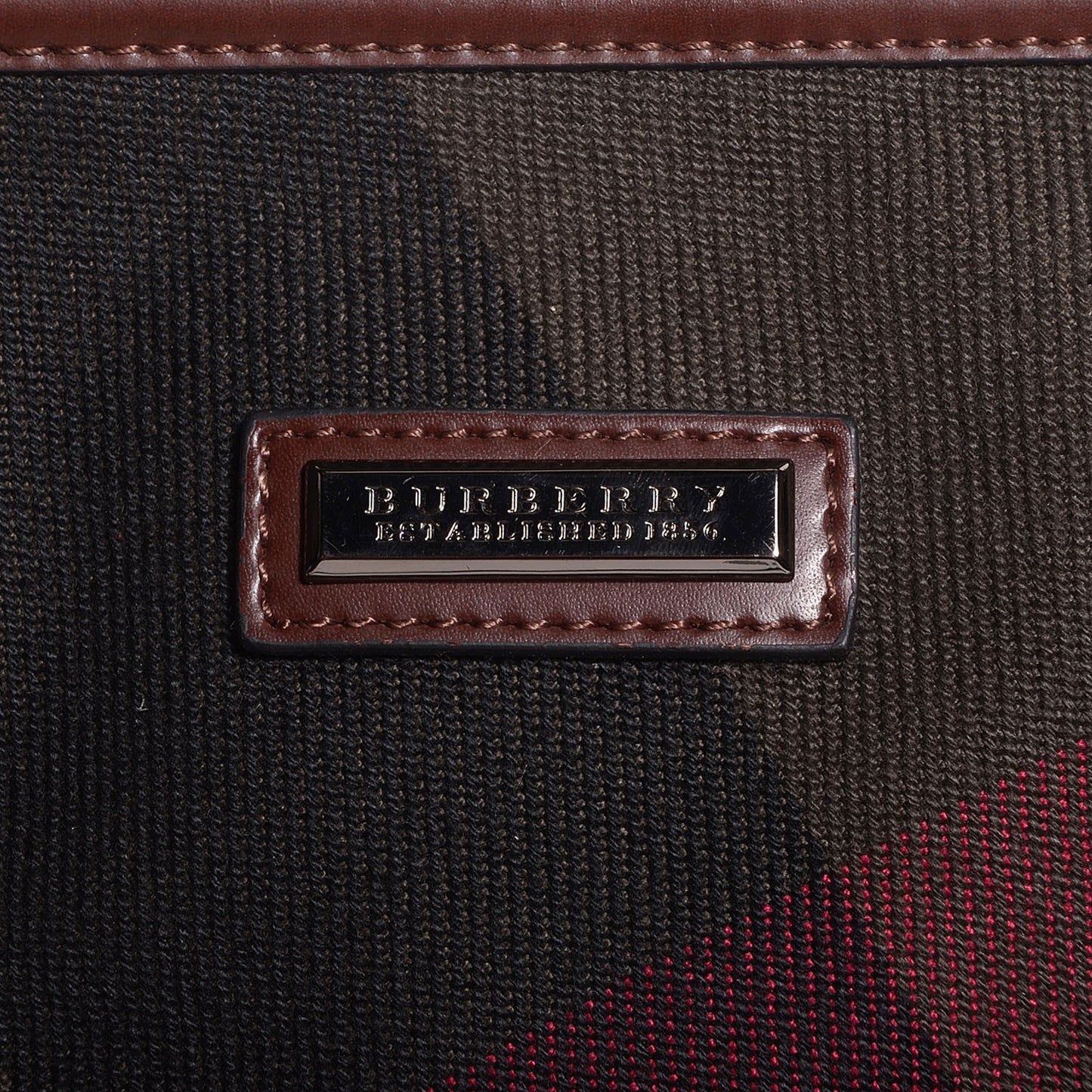 Canvas Mega Check Tote