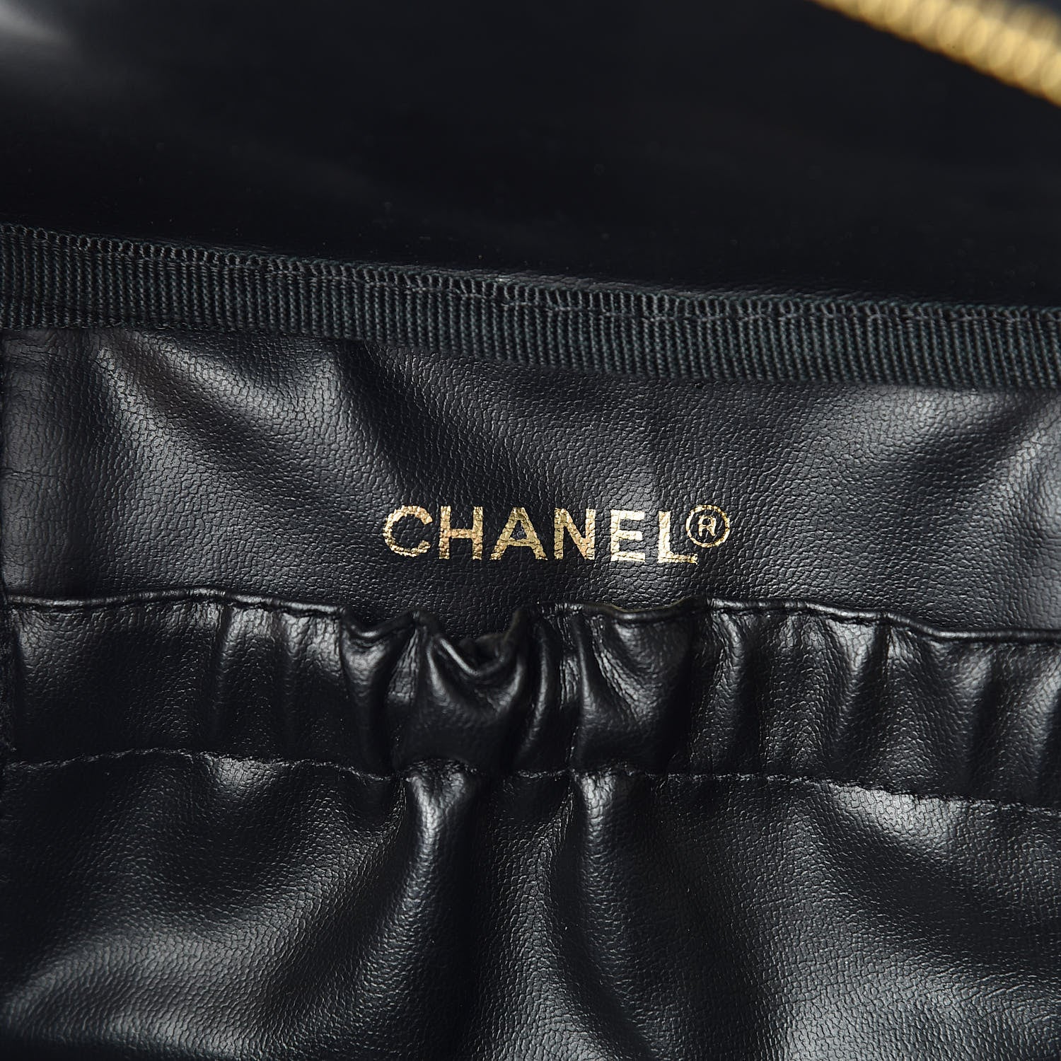 Chanel Caviar Vanity Cosmetic Case Black 6 of 8