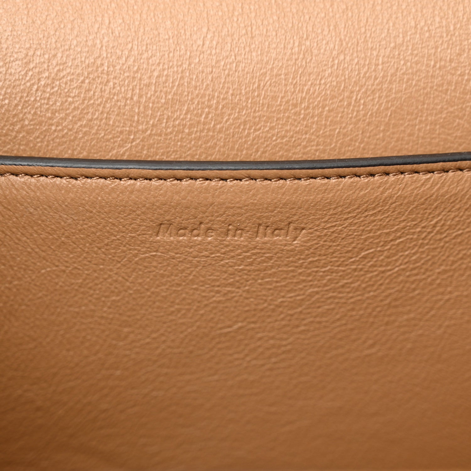 Celine Shiny Smooth Calfskin Medium Frame Shoulder Bag Tan Optic White 6 of 10