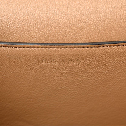 Celine Shiny Smooth Calfskin Medium Frame Shoulder Bag Tan Optic White 6 of 10