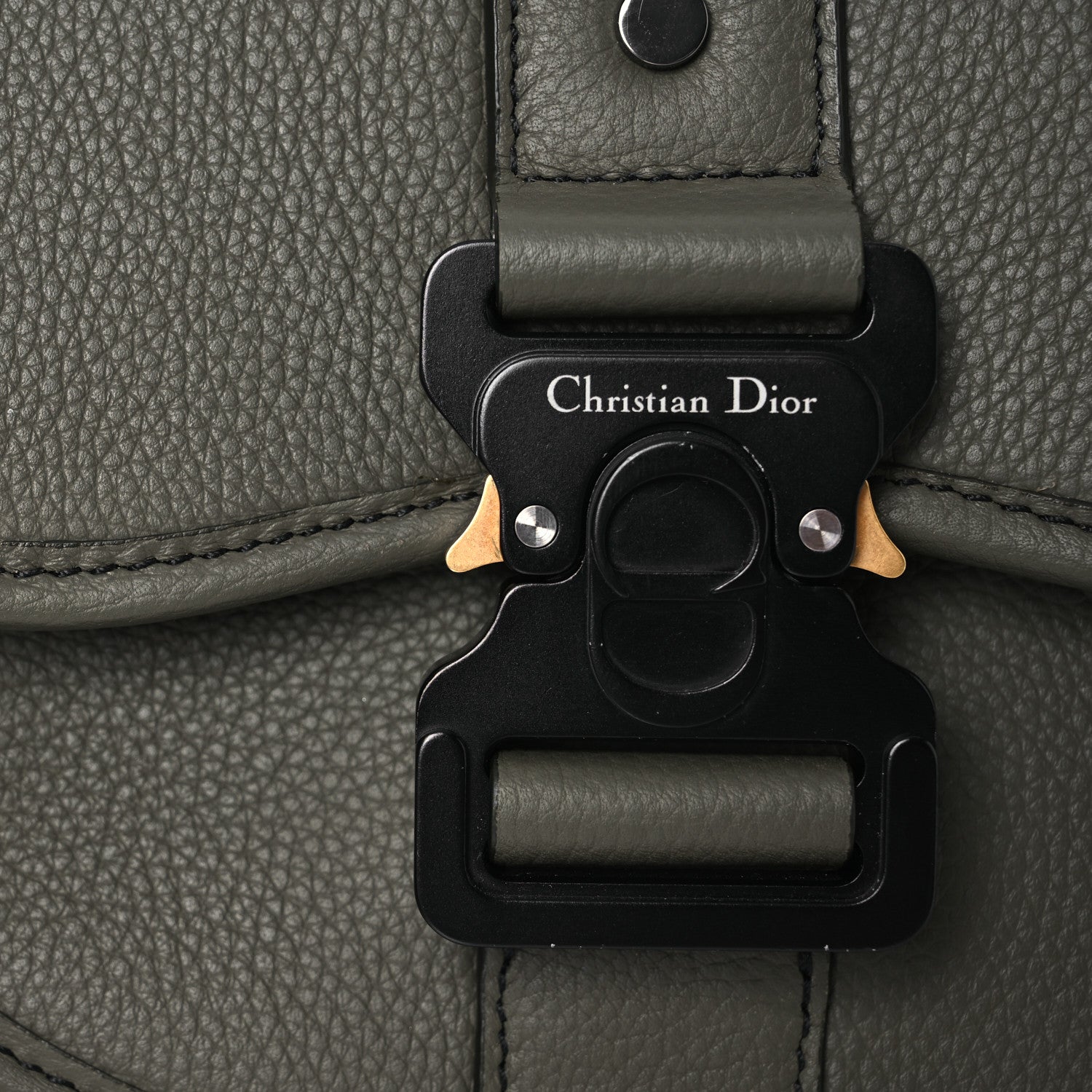 Christian Dior Grained Calfskin Mini Gallop Bag With Strap Green 8 of 13