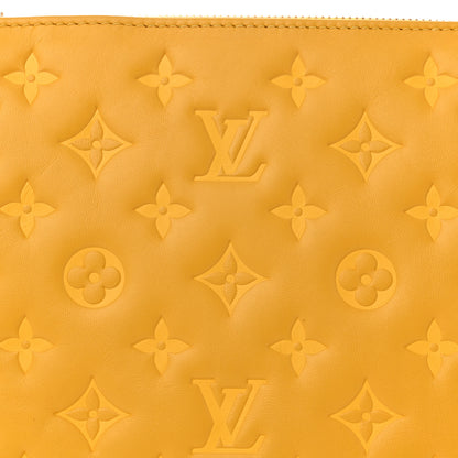 Louis Vuitton Lambskin Embossed Monogram Coussin PM Sunflower 7 of 10