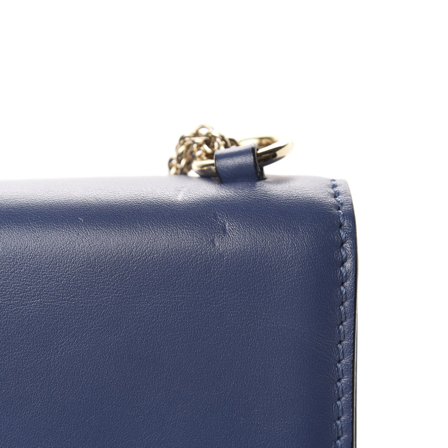 Valentino Garavani Vitello Medium Glam Lock Rockstud Flap Indigo 11 of 11