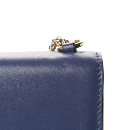 Valentino Garavani Vitello Medium Glam Lock Rockstud Flap Indigo 11 of 11