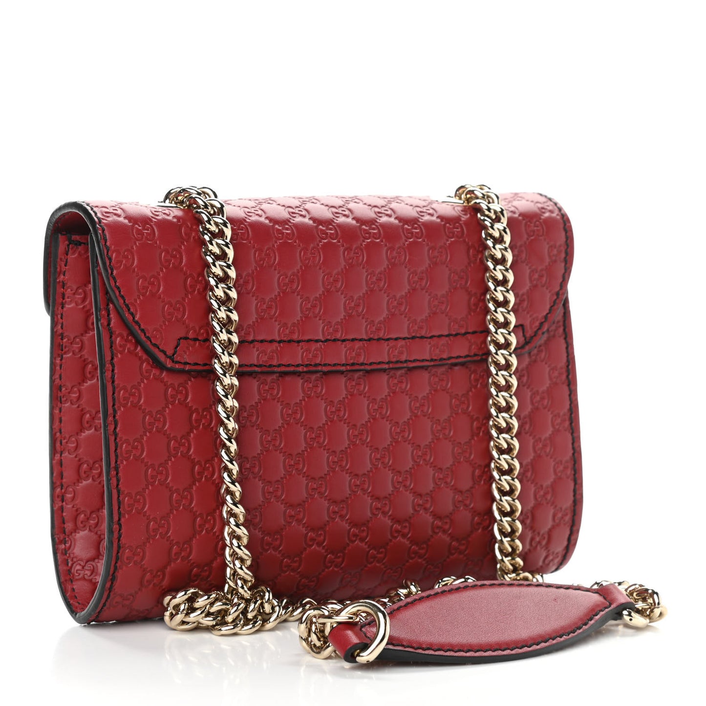 Soft Microguccissima Mini Emily Chain Shoulder Bag Rosso