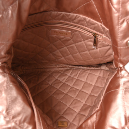 Chanel Metallic Calfskin Quilted Small Chanel 22 Pink 6 of 11