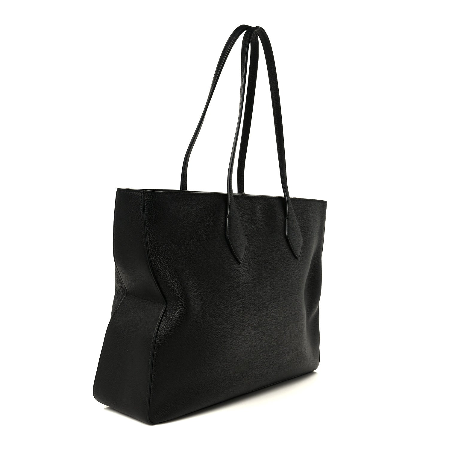 Salvatore Ferragamo Grained Calfskin Medium Star Tote Black 3 of 11