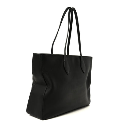 Salvatore Ferragamo Grained Calfskin Medium Star Tote Black 3 of 11