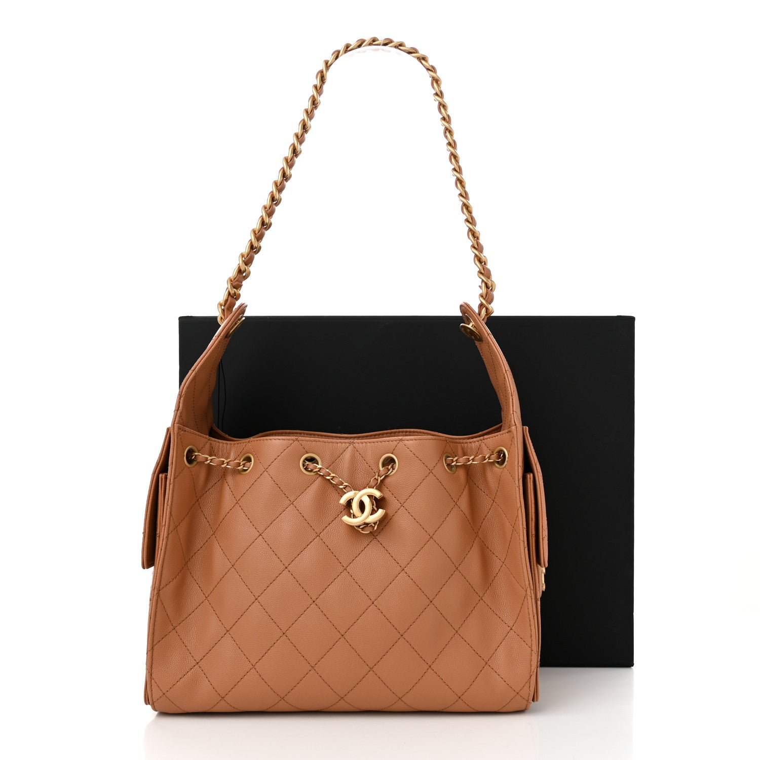 Chanel Caviar Quilted Small Chanel 25 Handbag Brown 11 of 11