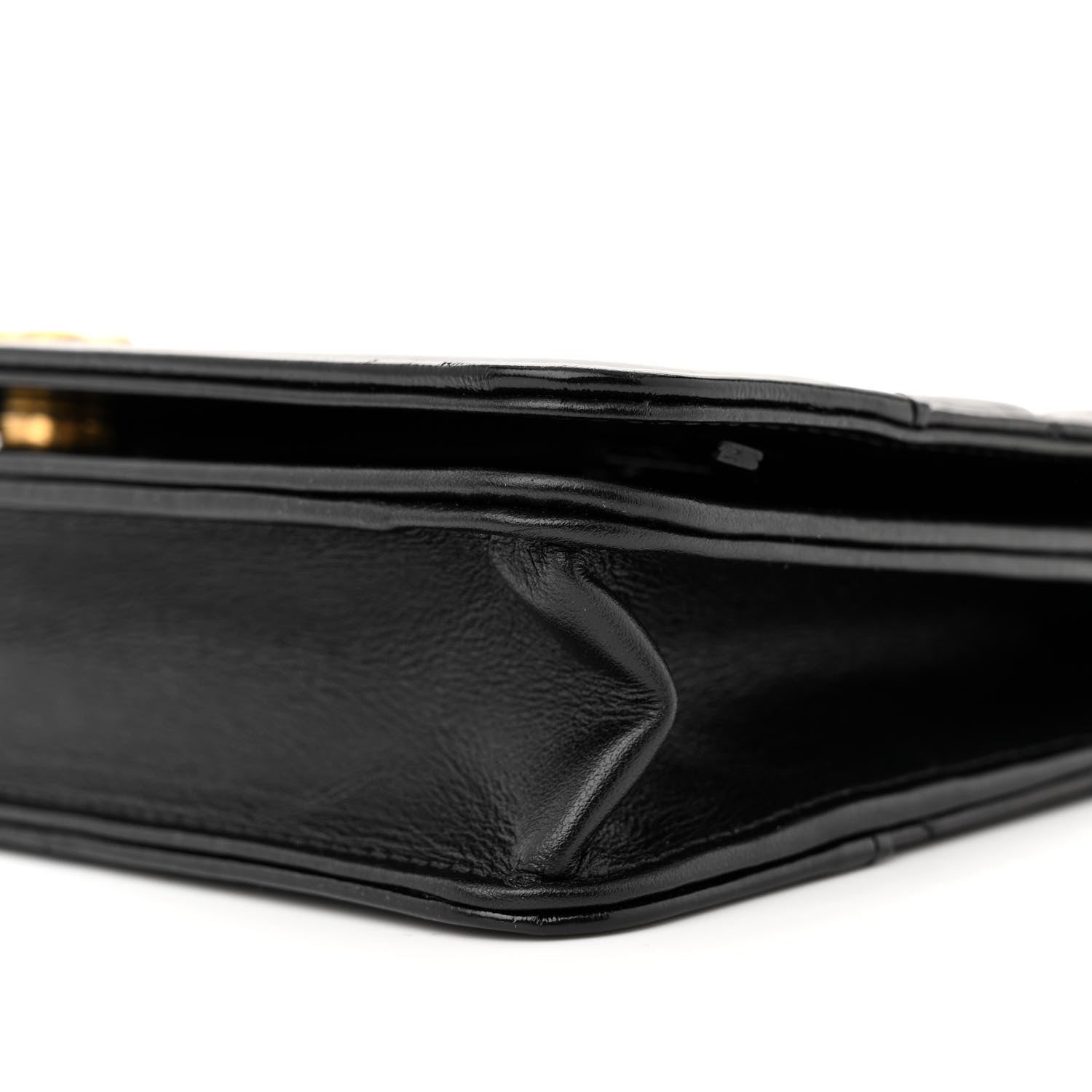 Chanel Aged Calfskin Quilted Gabrielle Wallet On Chain WOC Black 10 of 11