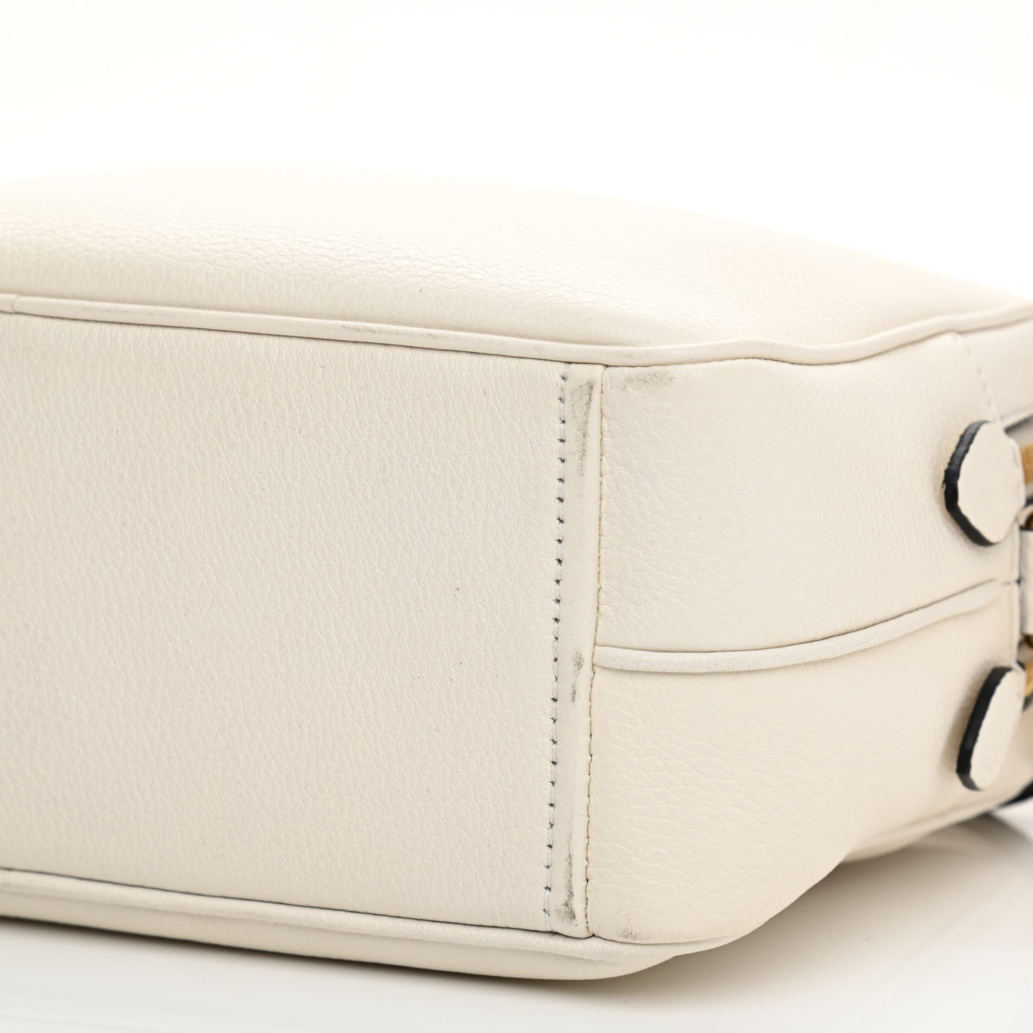 Prada Vitello Daino Medium Double Zip Shoulder Bag White 10 of 10
