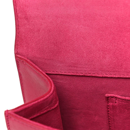 Saint Laurent Calfskin Classic Y Ligne Clutch Fuchsia 13 of 29