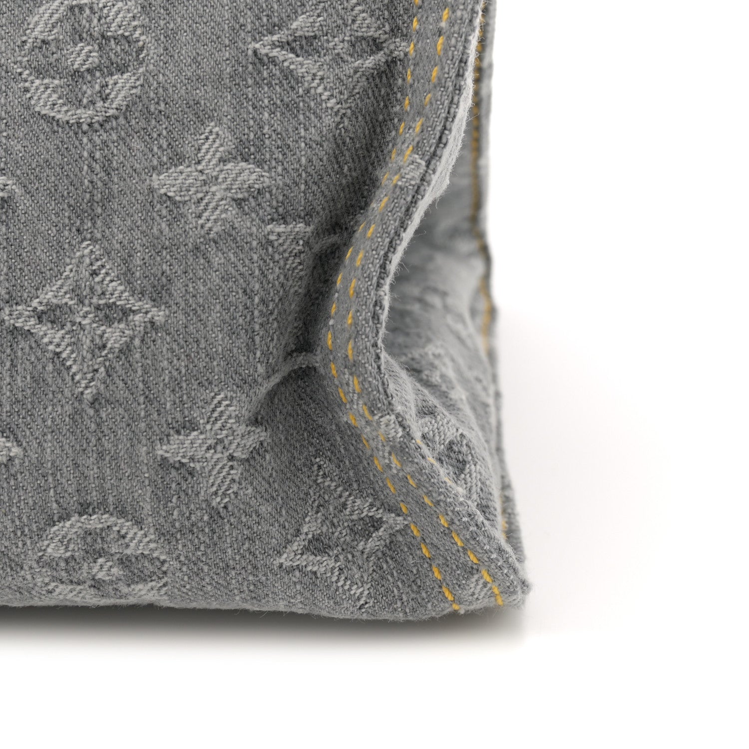 Louis Vuitton Monogram Denim Onthego MM Washed Gray 10 of 10