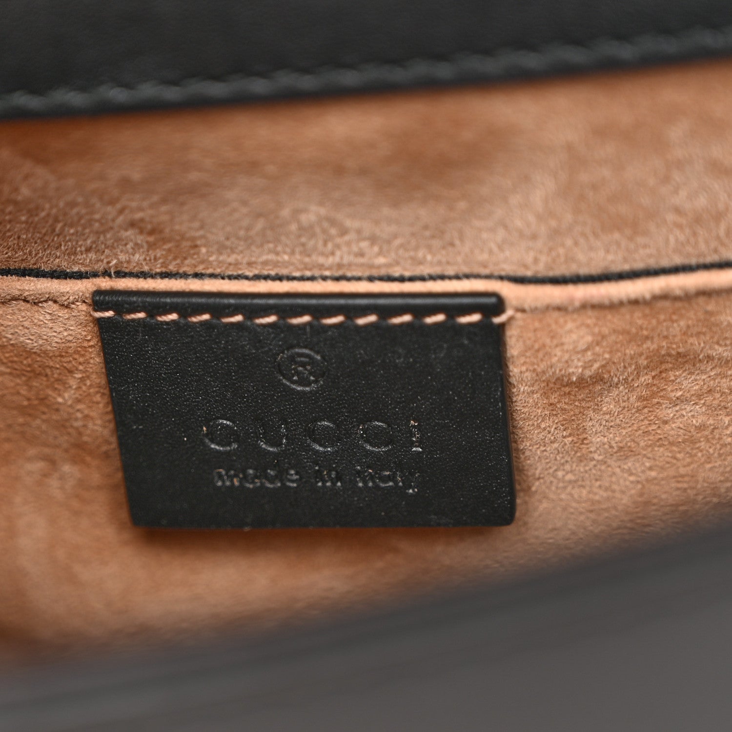 Gucci Calfskin Mini Sylvie Chain Shoulder Bag Black 6 of 11