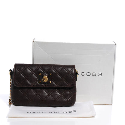 Marc Jacobs Leather Quilted The Small Single Flap Brown 5 of 10