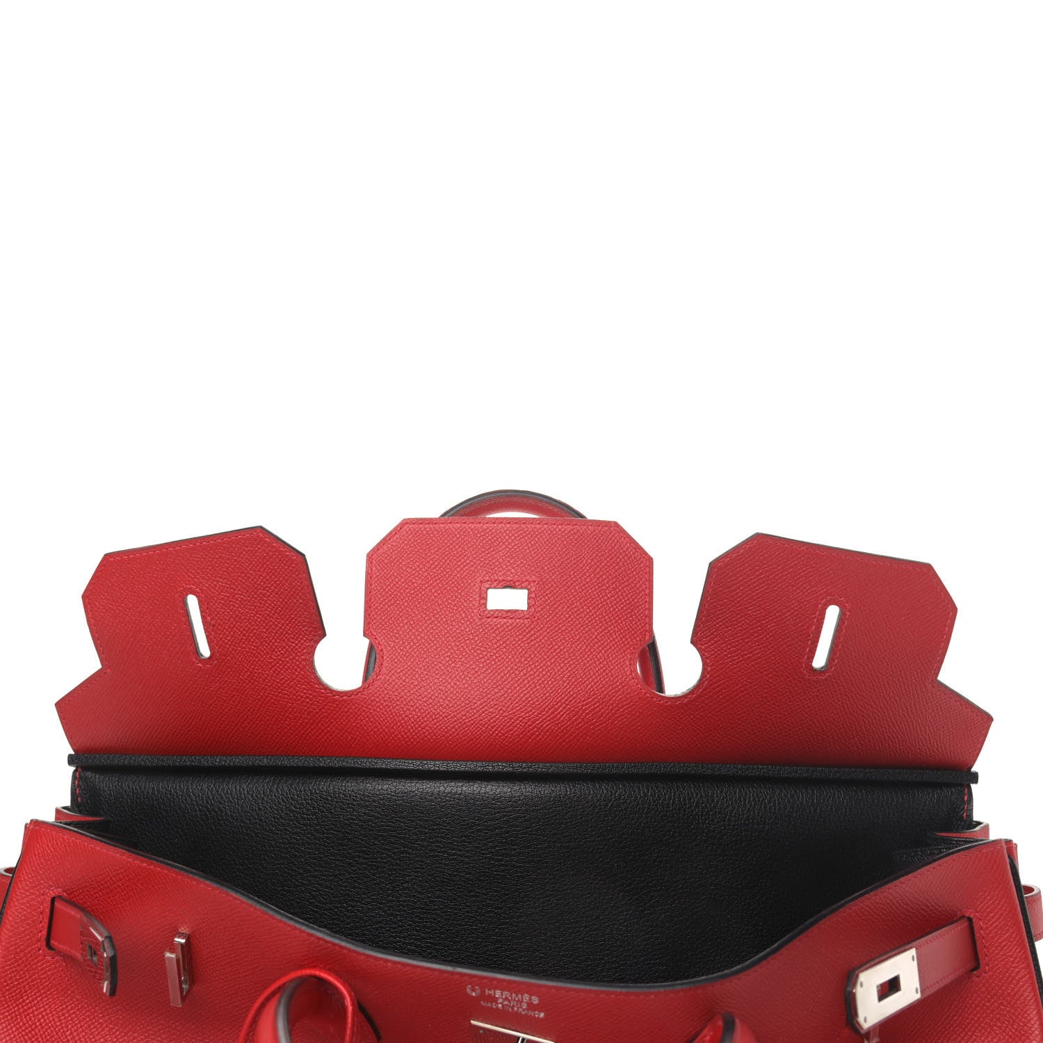 Hermes Epsom Horseshoe Birkin 40 Rouge Casaque Black 14 of 37