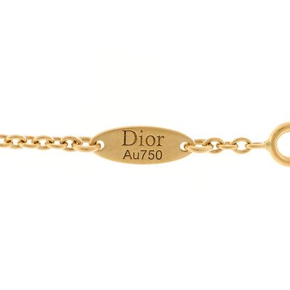 Christian Dior 18K Yellow White Gold Diamond Black Onyx Mother of Pearl Rose Celeste Pendant Necklace 6 of 6