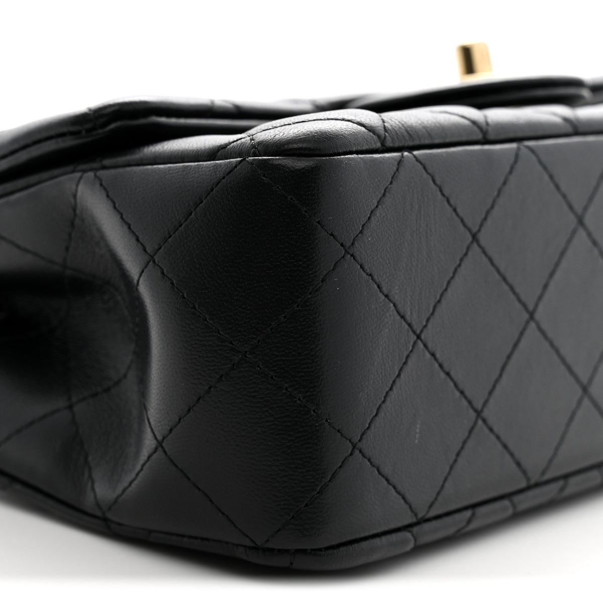 Chanel Lambskin Quilted Mini Rectangular Flap Black 9 of 11