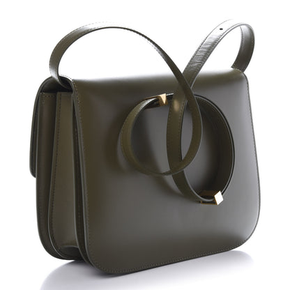 Celine Box Calfskin Classic Box Medium Flap Bag Army Green 3 of 10