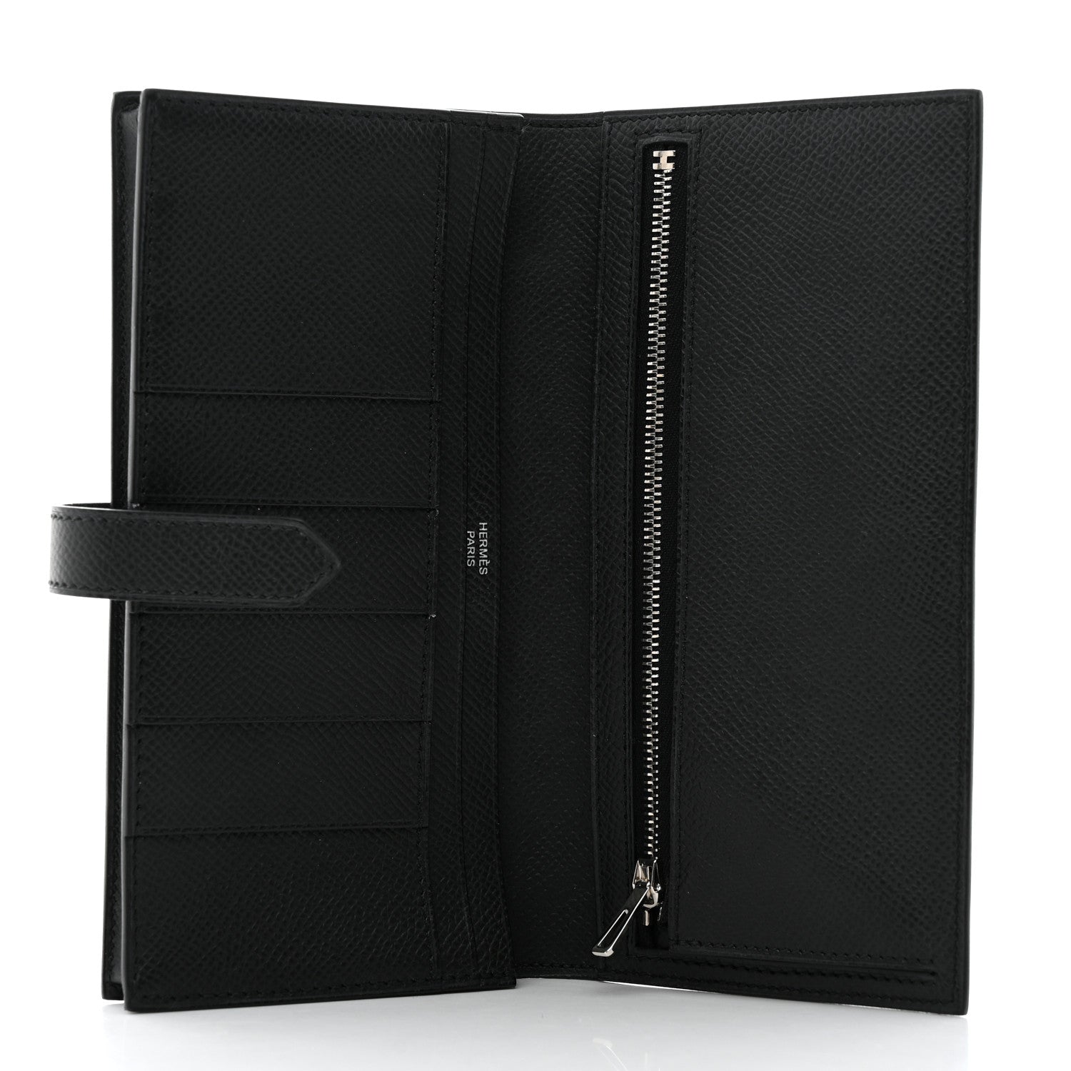 Hermes Epsom Bearn Gusset Wallet Black 5 of 8