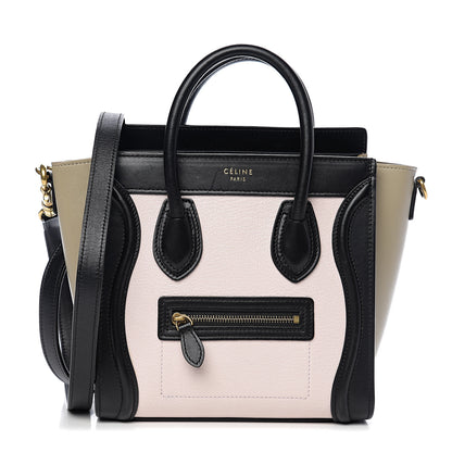 Celine Smooth Drummed Calfskin Nano Tri-Color Luggage Light Rose 1 of 8