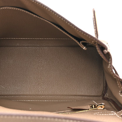 Hermes Togo Kelly Retourne 25 Etoupe 5 of 15