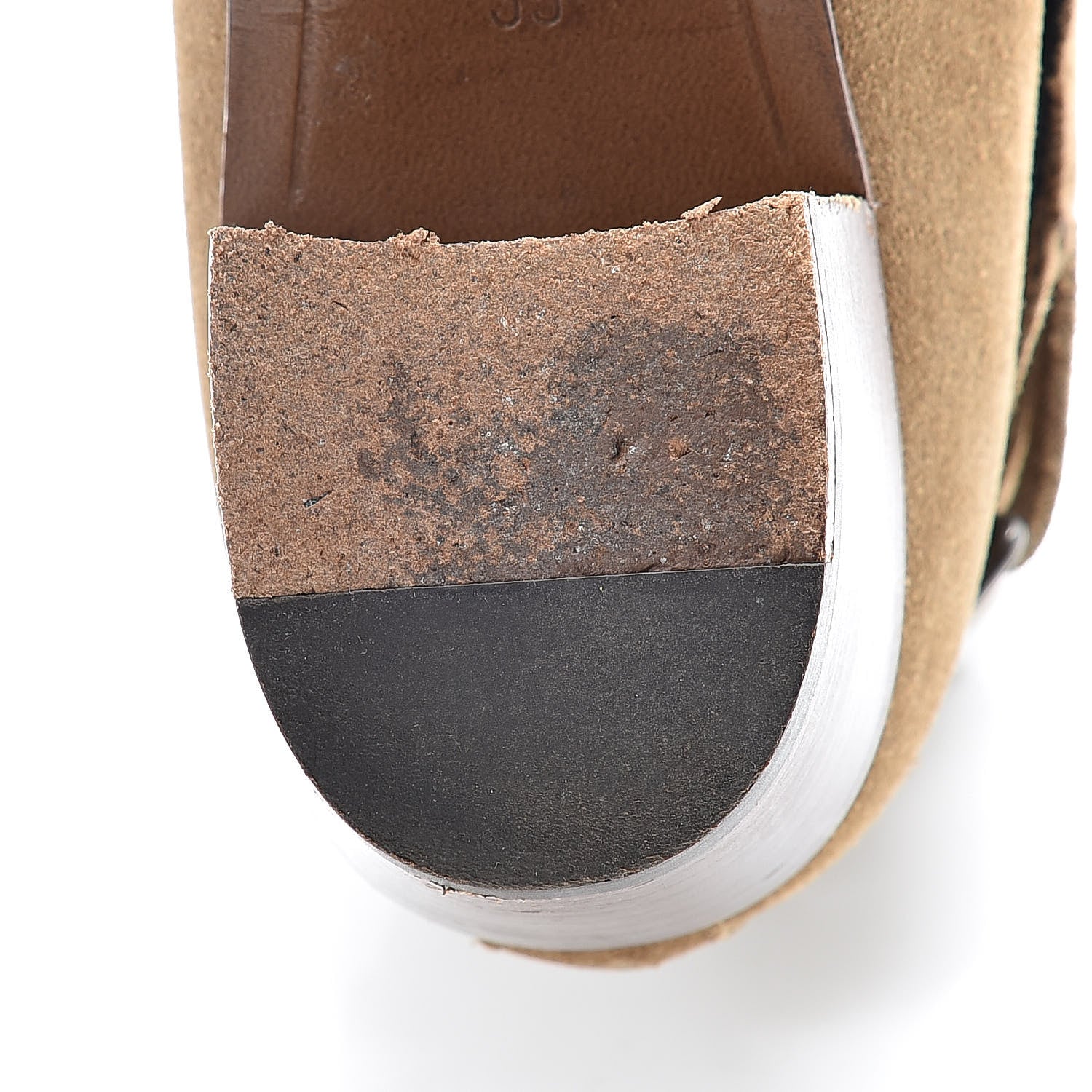 Saint Laurent Suede Womens Blake Ankle Boots 35 New Sigaro 13 of 17
