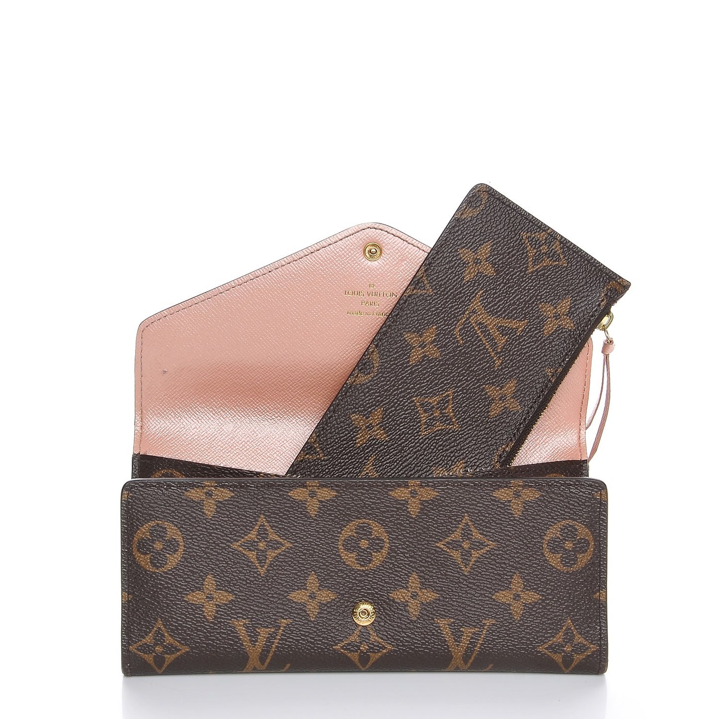 Monogram Josephine Wallet Rose Nacre