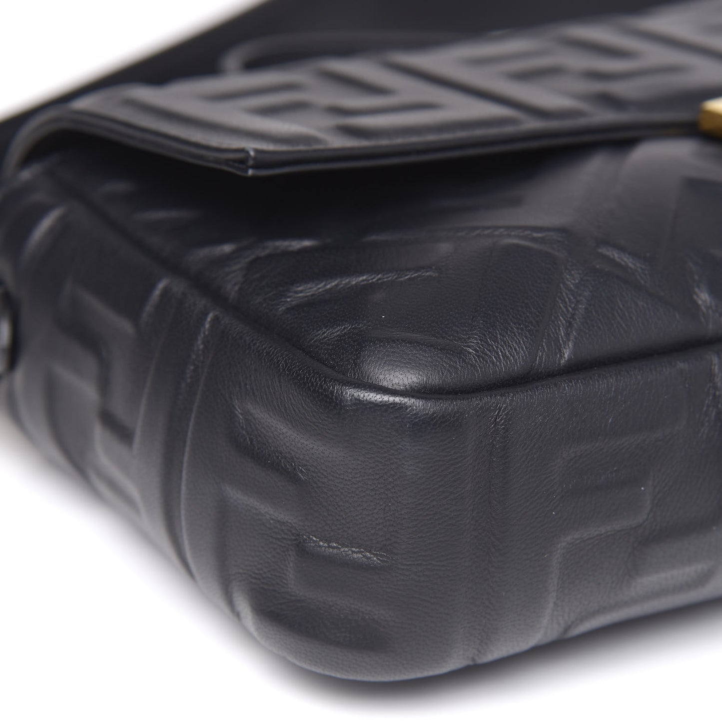 Nappa FF 1974 Embossed Baguette Black