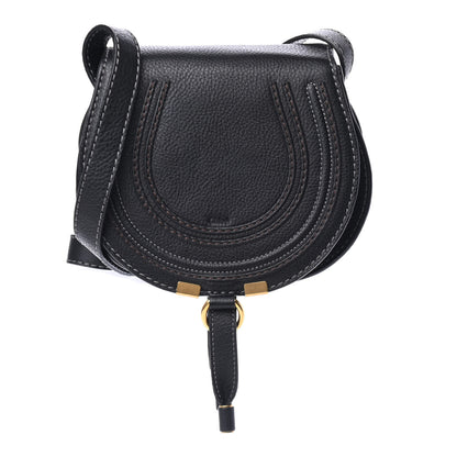 Chloe Calfskin Mini Marcie Round Crossbody Bag Black 1 of 4