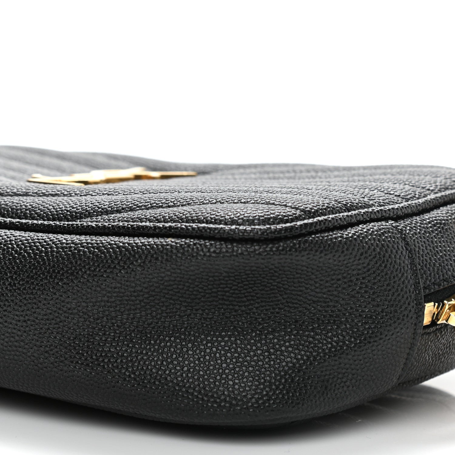 Saint Laurent Grain De Poudre Matelasse Monogram Mini Lou Camera Bag Black 10 of 12
