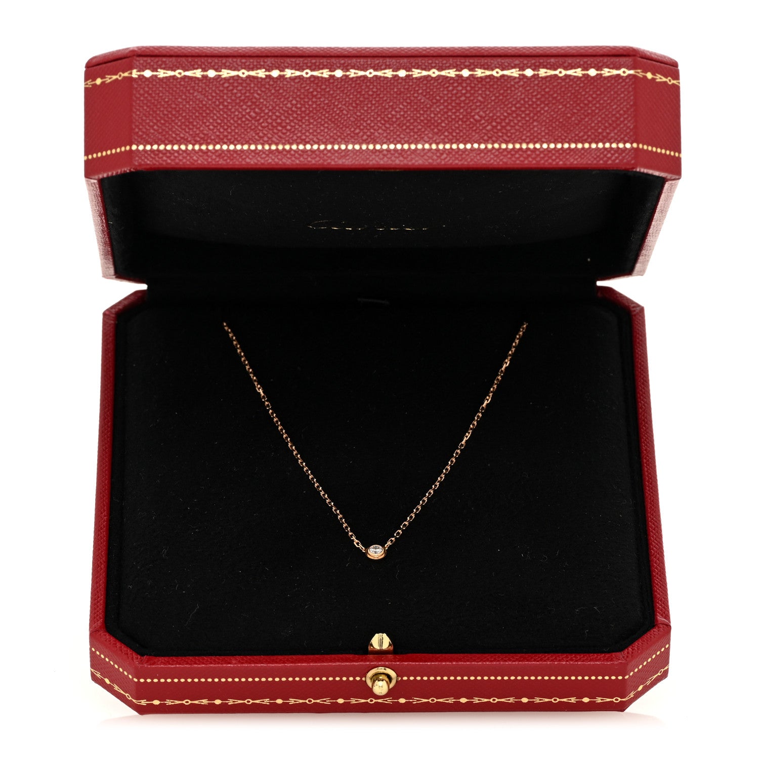 Cartier 18K Pink Gold Diamond SM D'Amour Pendant Necklace 5 of 5