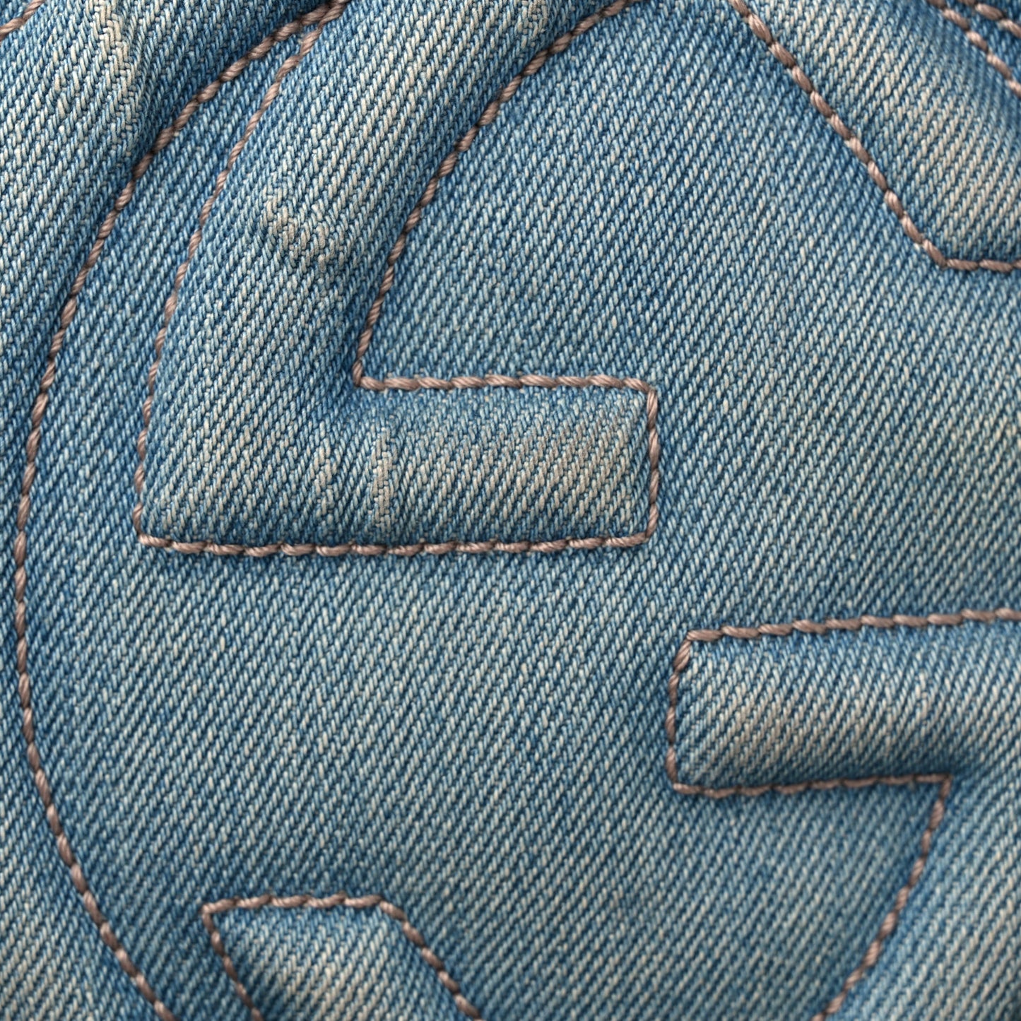 Denim Medium Soho Chain Shoulder Bag Blue