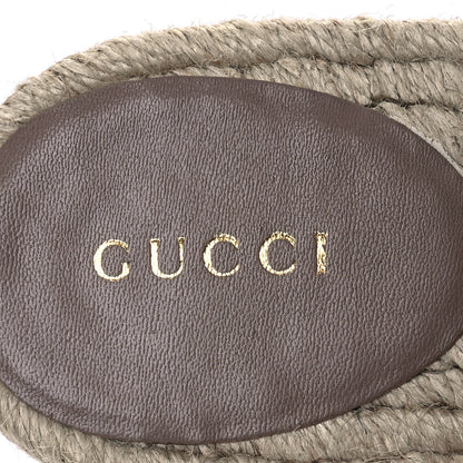 Gucci Nappa Matelasse GG Marmont Espadrille Slide Sandals 39 Porcelain Rose 9 of 15