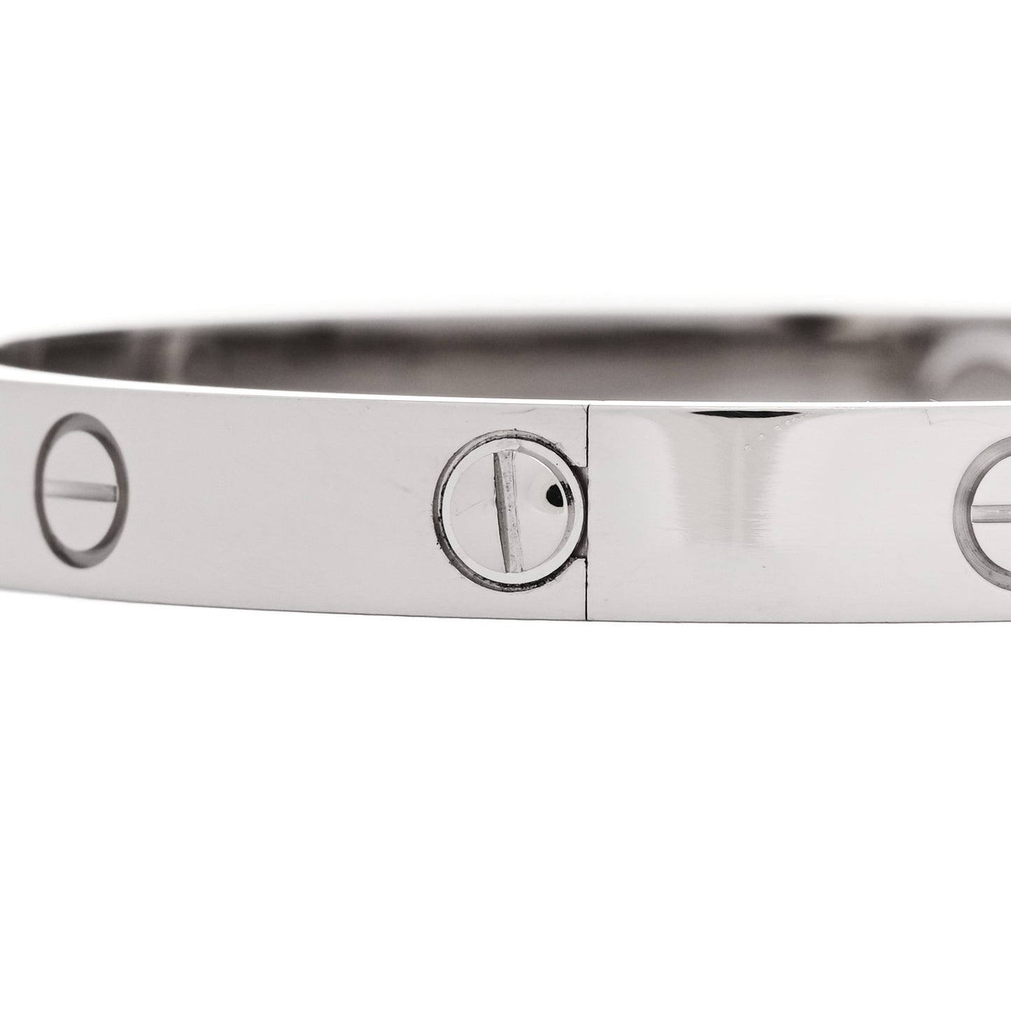 18K White Gold LOVE Bracelet 17