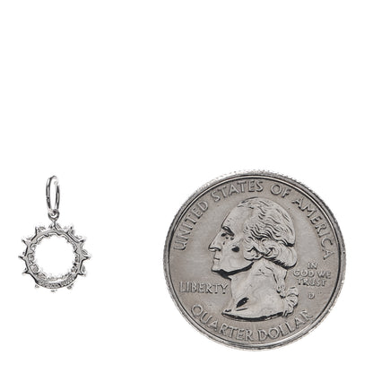 Tiffany Platinum Diamond Circle Charm 2 of 4