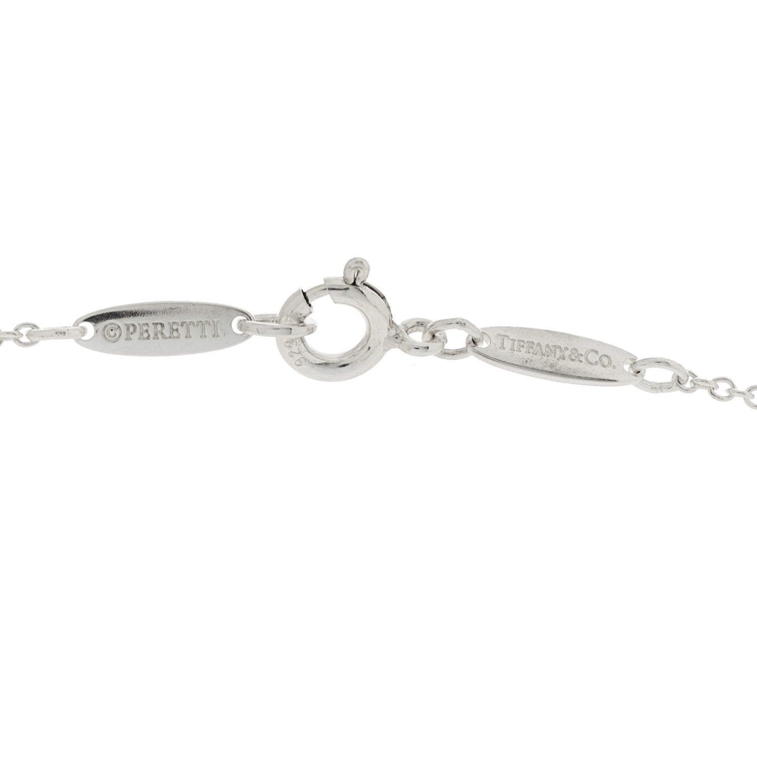 Tiffany Sterling Silver 16mm Elsa Peretti Open Heart Pendant Necklace 5 of 7