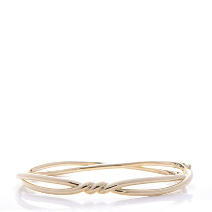David Yurman 18K Yellow Gold Continuance Center Twist Bracelet 1 of 7