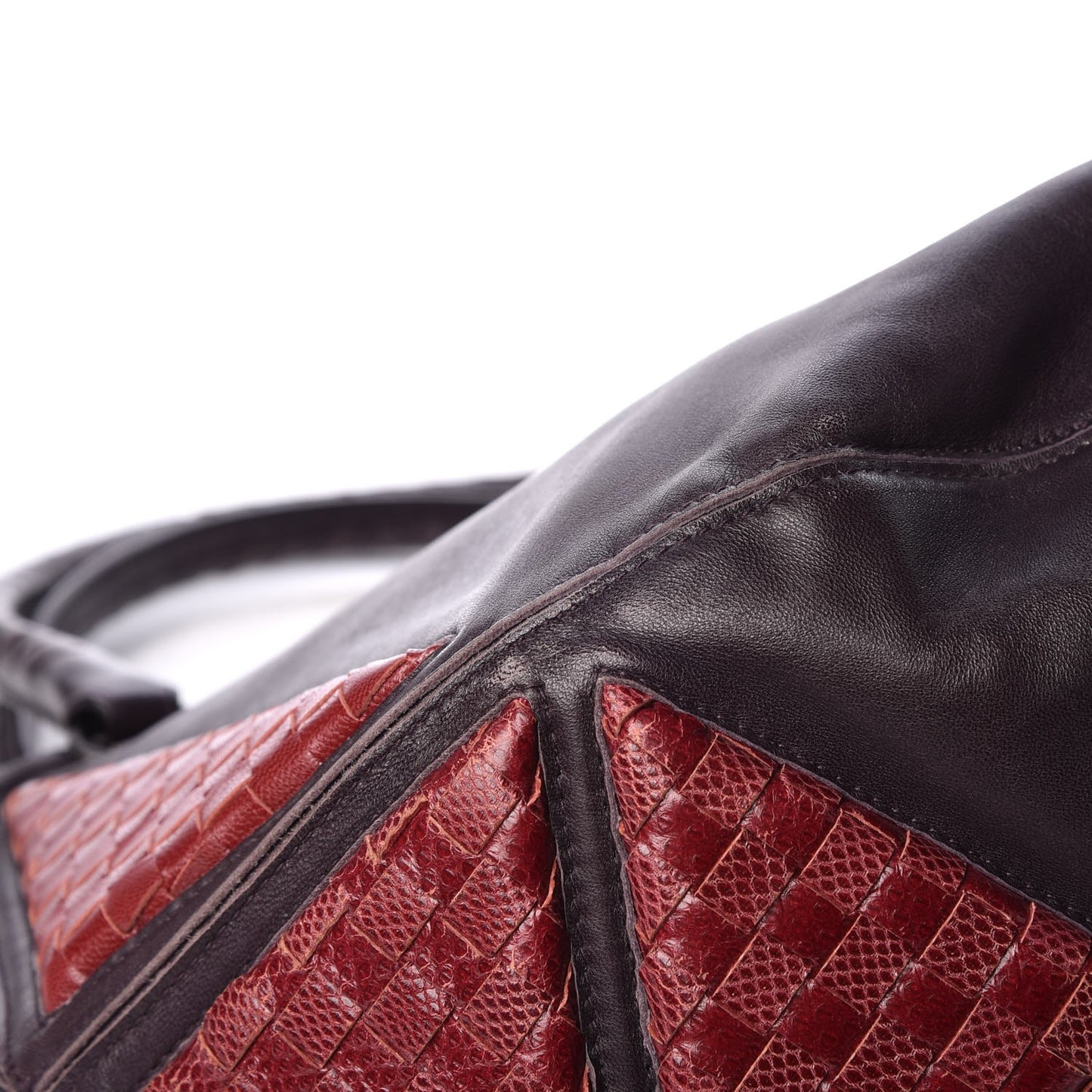 Nappa Karung Intrecciato Umbria Shopper Tote Turbolence
