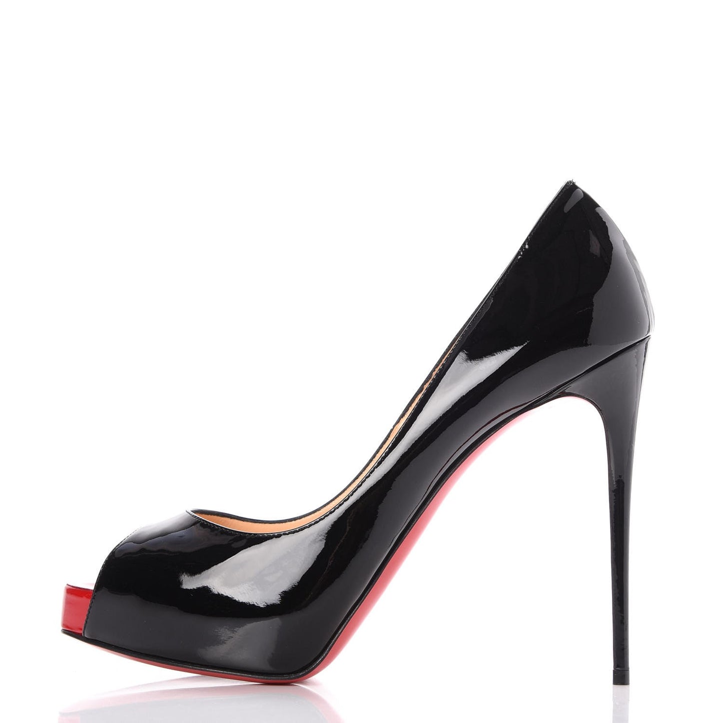 Patent New Very Prive 120 Pumps 38.5 Black Red