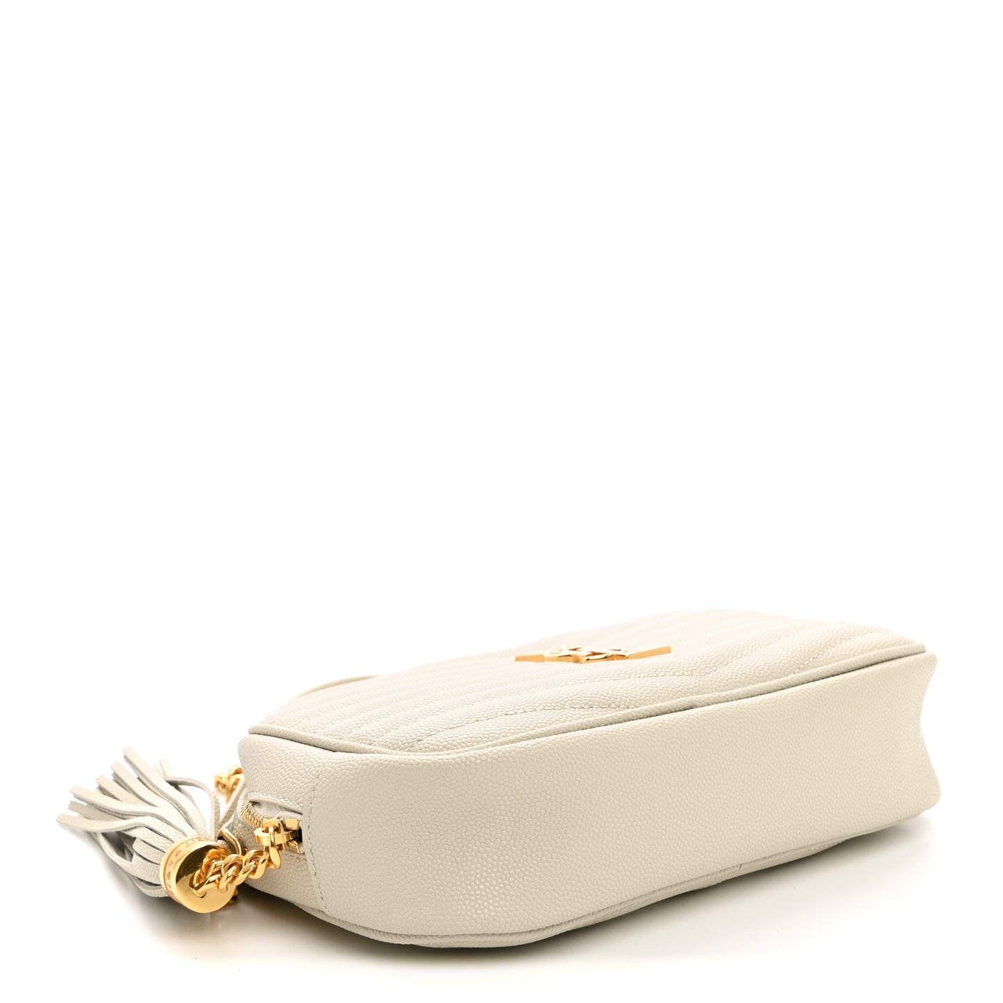 Grain De Poudre Matelasse Monogram Mini Lou Camera Bag Crema Soft
