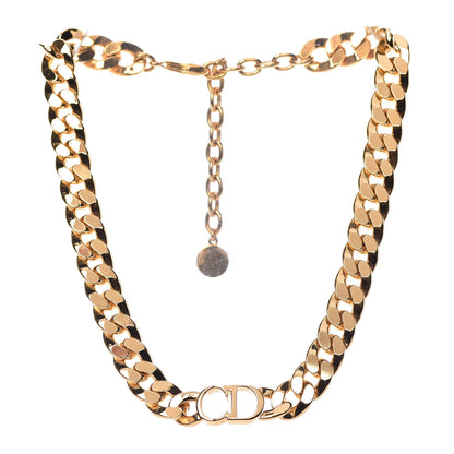 Christian Dior Metal Danseuse Etoile Chain Choker Necklace Gold 3 of 6