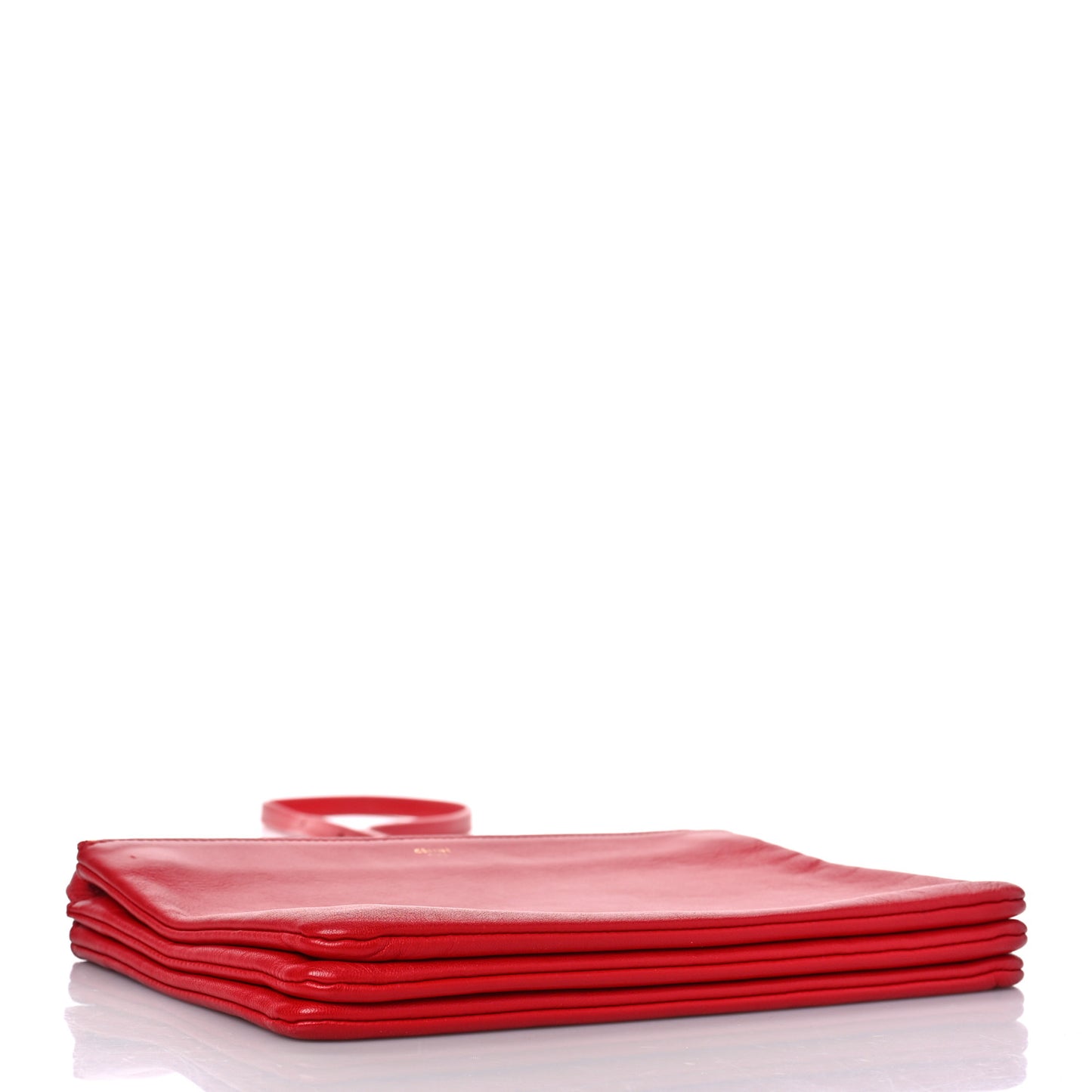 Lambskin Large Trio Crossbody Bag Red